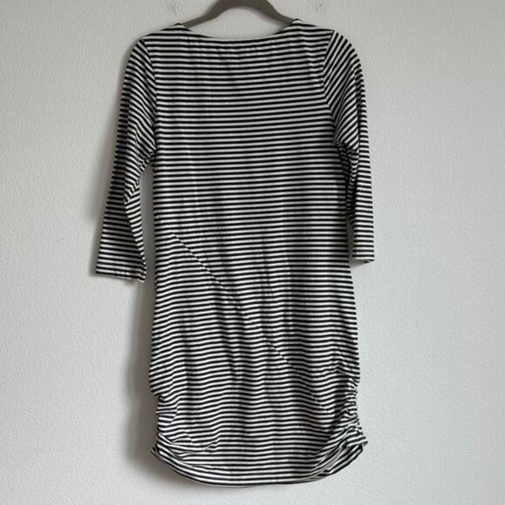 Betabrand 30-Day‎ Travel Gray Striped Knit Dress M Capsule Wardrobe Minimalist - Picture 5 of 5